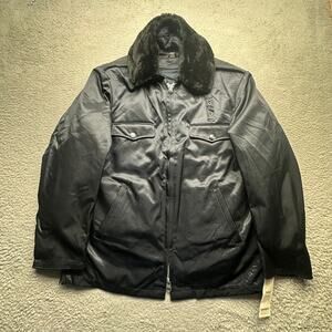 Vintage Blauer Tufnyl Police Jacket Men Medium 38R Blue Water Resistant Coat NWT